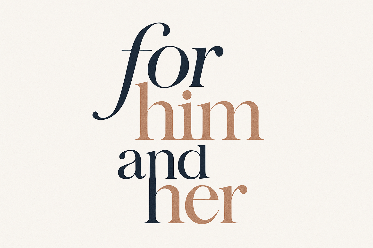 for him and her text